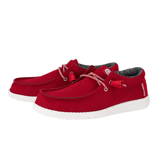 HEY DUDE - Sneaker WALLY SPORT MESH - Dark red