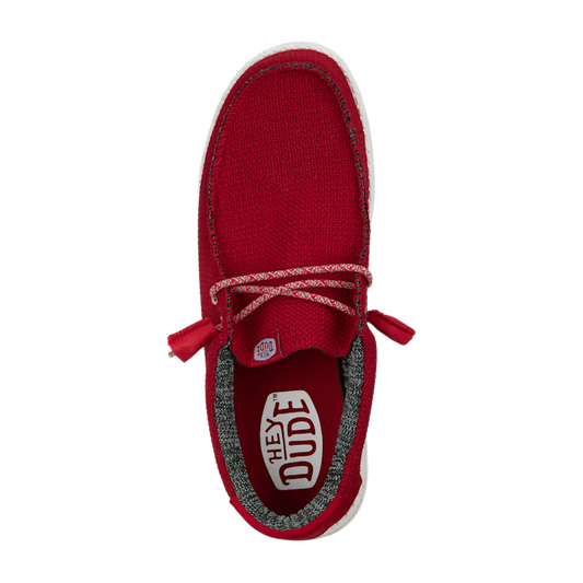 HEY DUDE - Sneaker WALLY SPORT MESH - Dark red