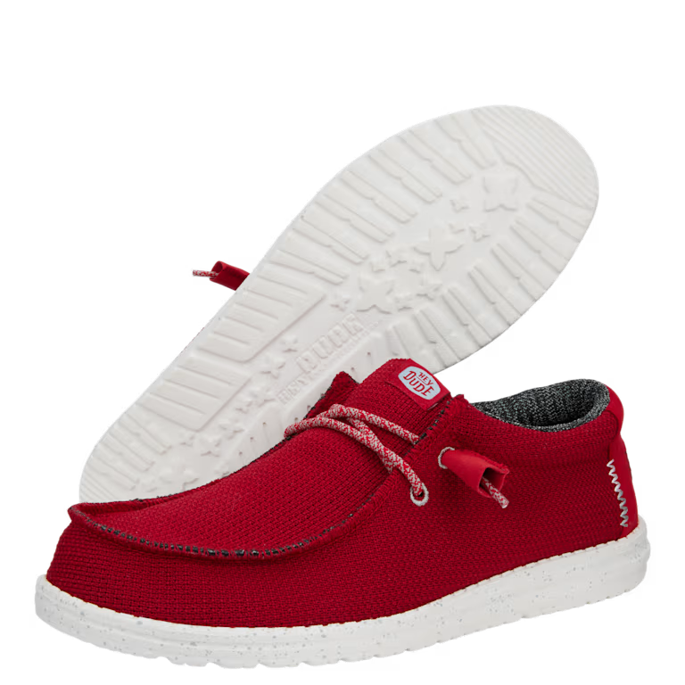 HEY DUDE - Sneaker WALLY SPORT MESH - Dark red