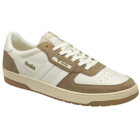 GOLA - Basket HAWK - Cuir - White/Caramel