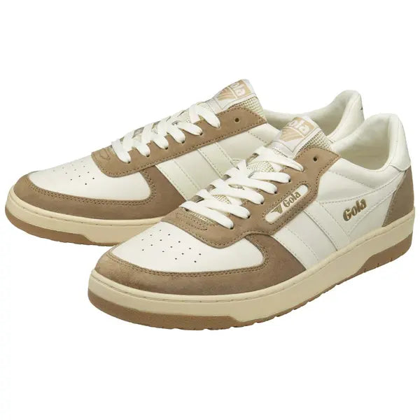 GOLA - Basket HAWK - Cuir - White/Caramel