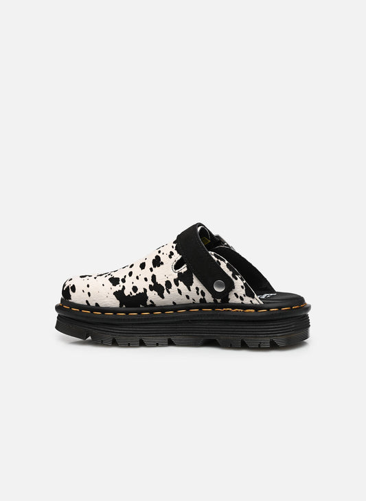 DR. MARTENS - Mule ZEBZAG - Suede - Dalmatian