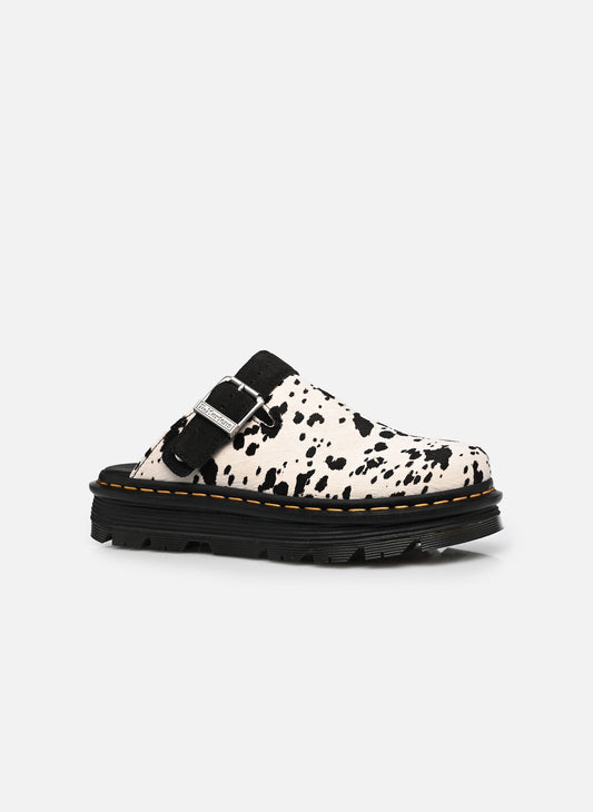 DR. MARTENS - Mule ZEBZAG - Suede - Dalmatian