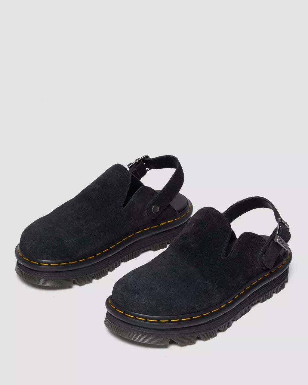 DR. MARTENS - Mule ZEBZAG - Suede - Noir