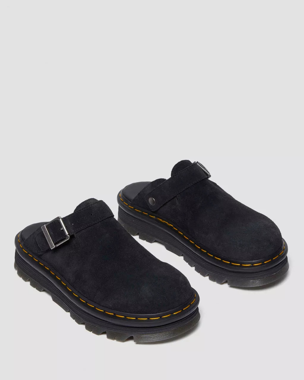 DR. MARTENS - Mule ZEBZAG - Suede - Noir