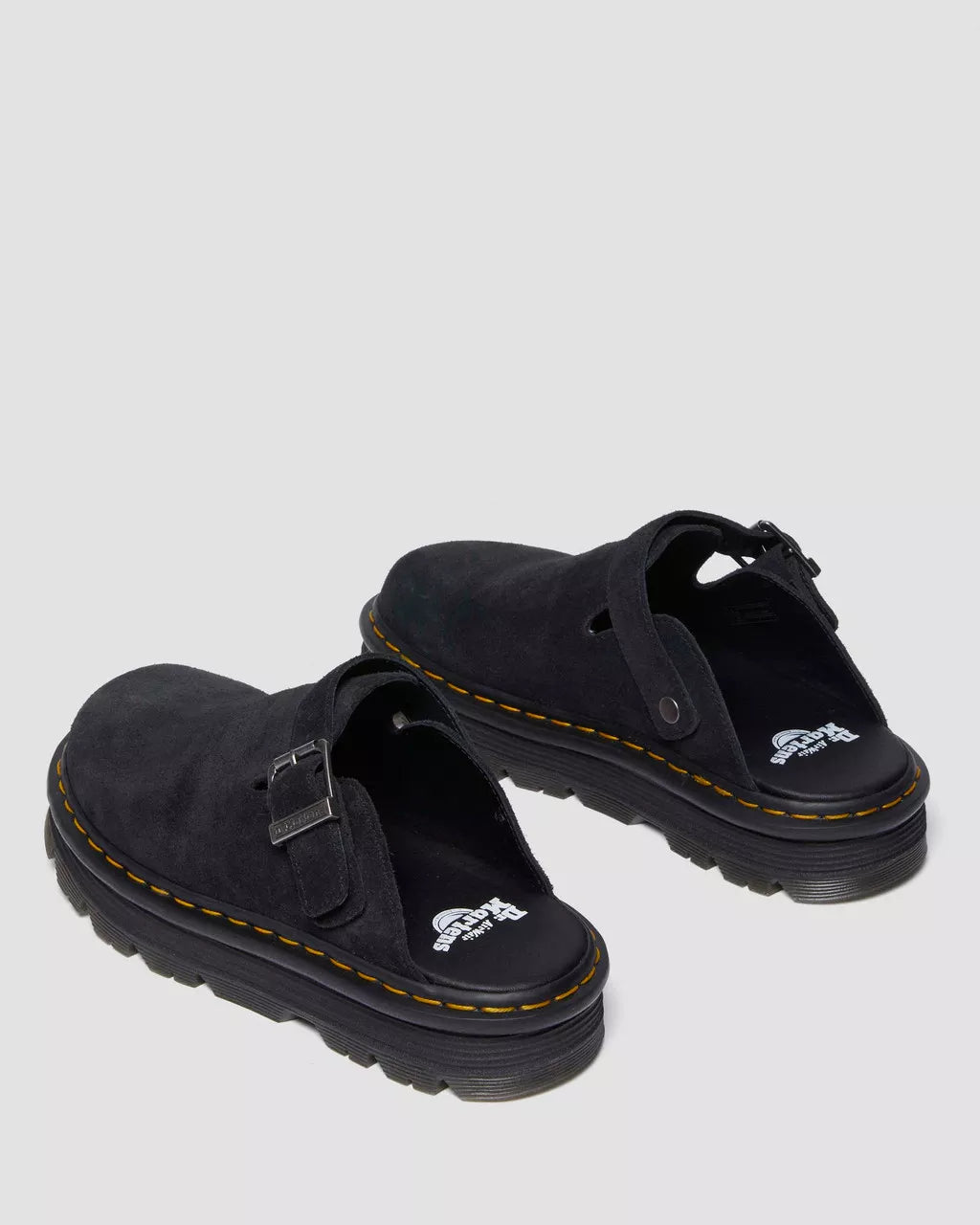 DR. MARTENS - Mule ZEBZAG - Suede - Noir