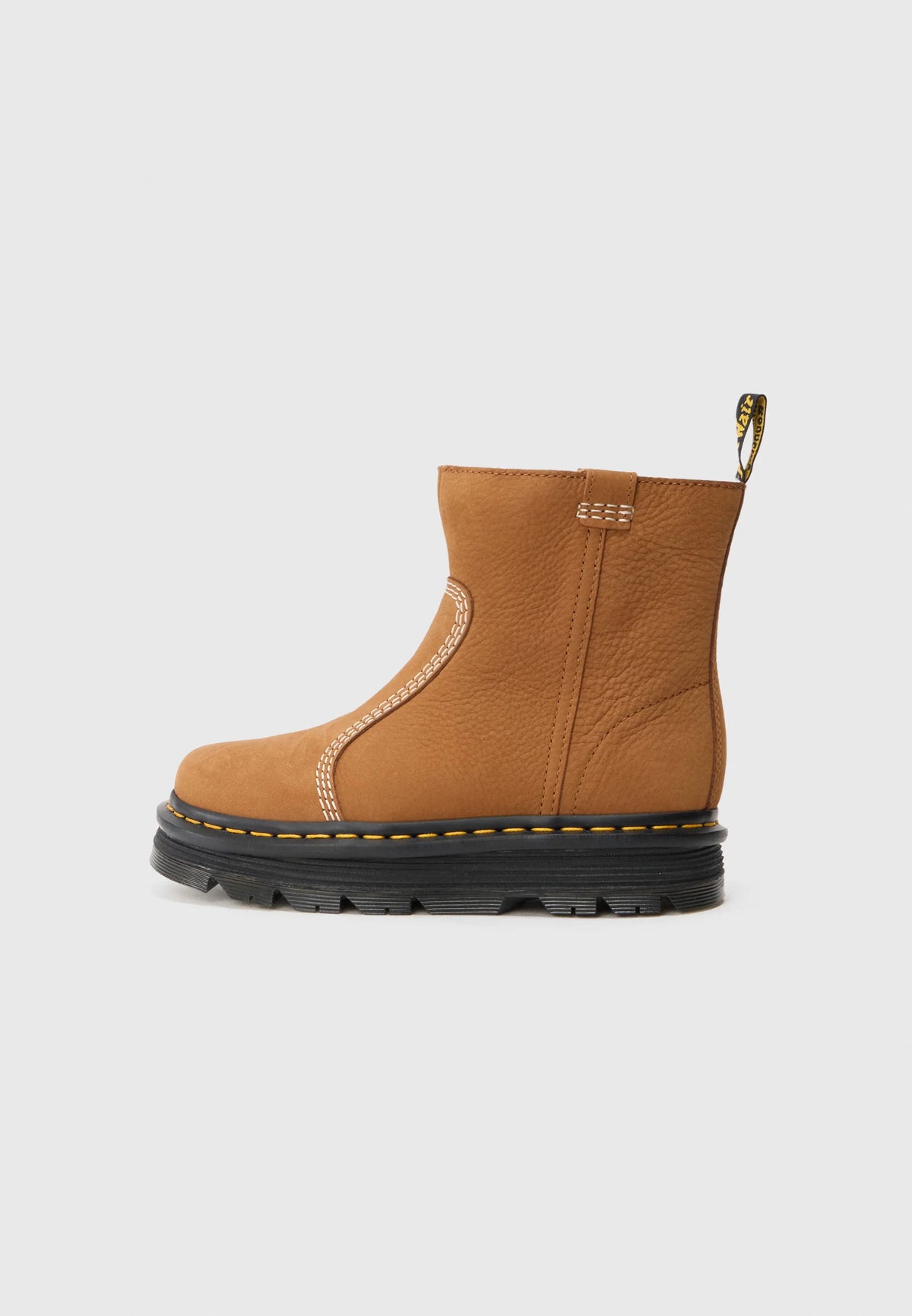 DR. MARTENS - Boots ZEBZAG RIGGER - Marron désert
