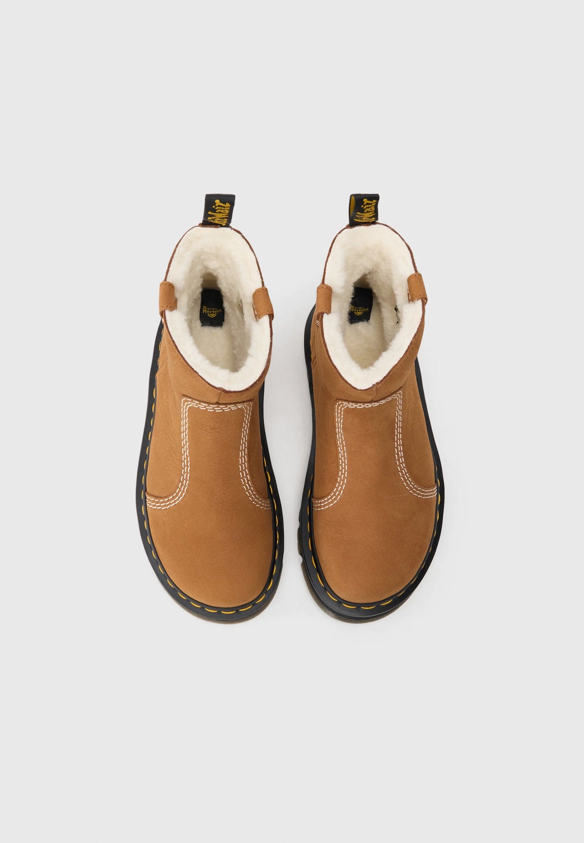 DR. MARTENS - Boots ZEBZAG RIGGER - Marron désert