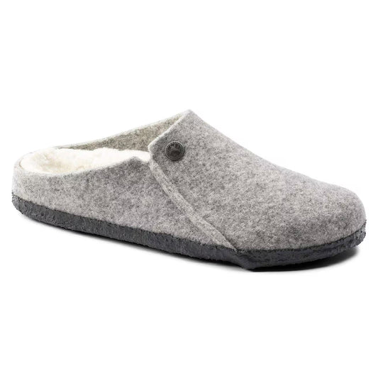 BIRKENSTOCK - Pantoufle ZERMATT fourrée - Gris clair