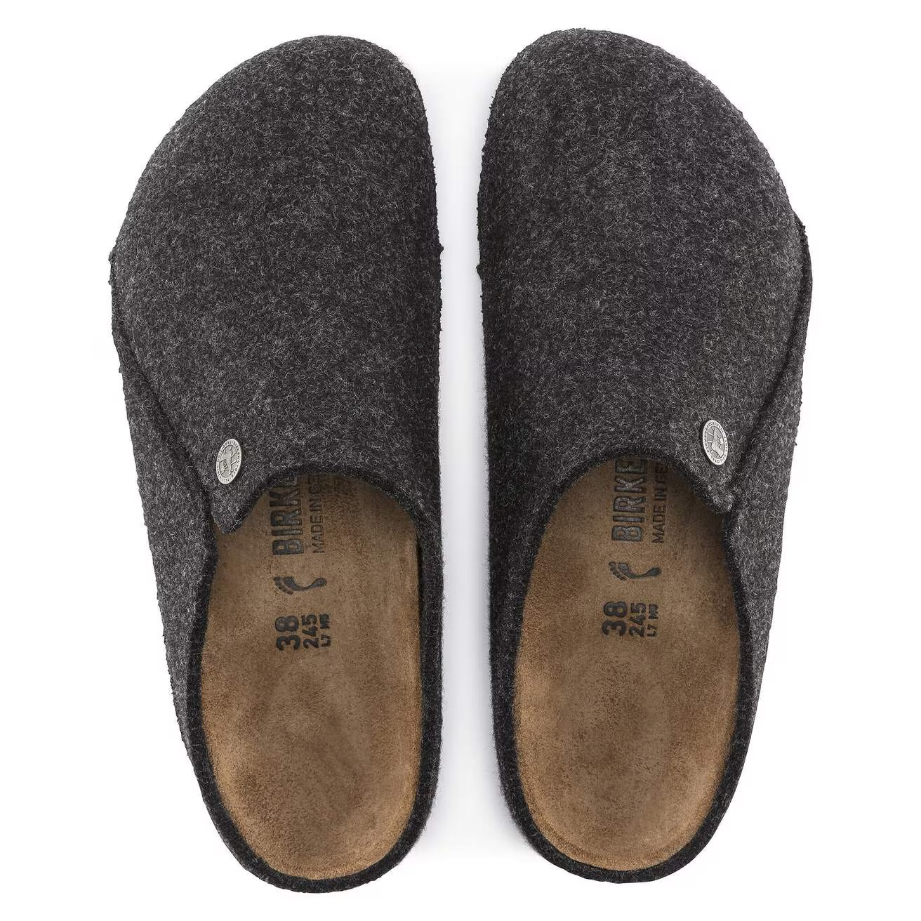 BIRKENSTOCK - Pantoufle ZERMATT - Feutre de laine - Anthracite