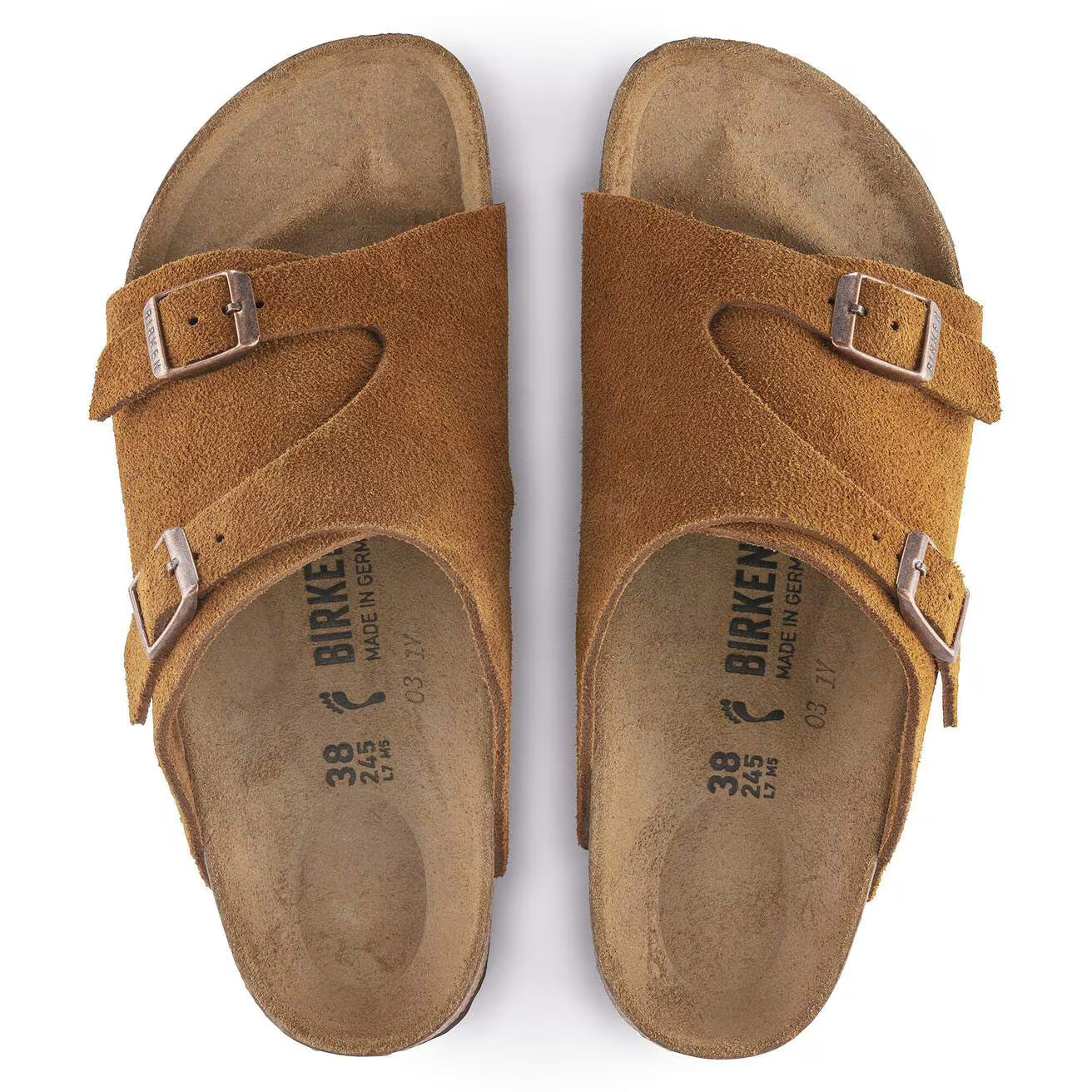 BIRKENSTOCK - Mule ZURICH Suède - Mink