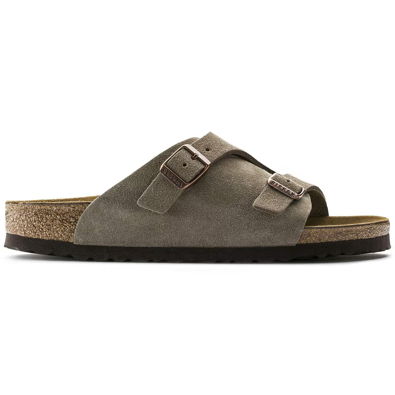 BIRKENSTOCK - Mule ZURICH - Suède - Taupe