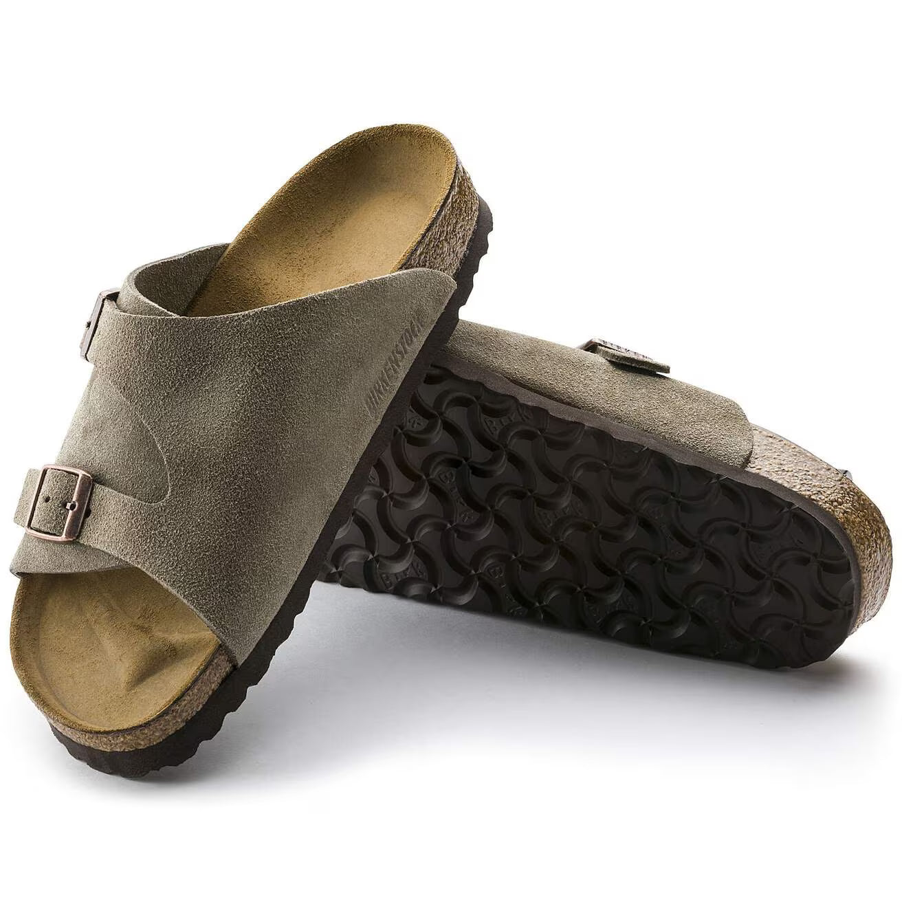 BIRKENSTOCK - Mule ZURICH - Suède - Taupe