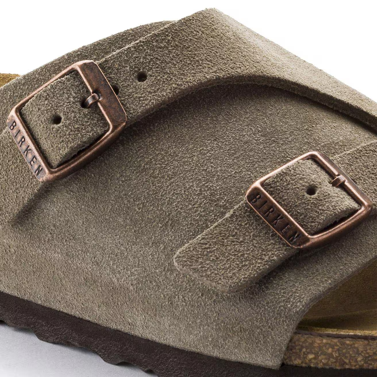 BIRKENSTOCK - Mule ZURICH - Suède - Taupe