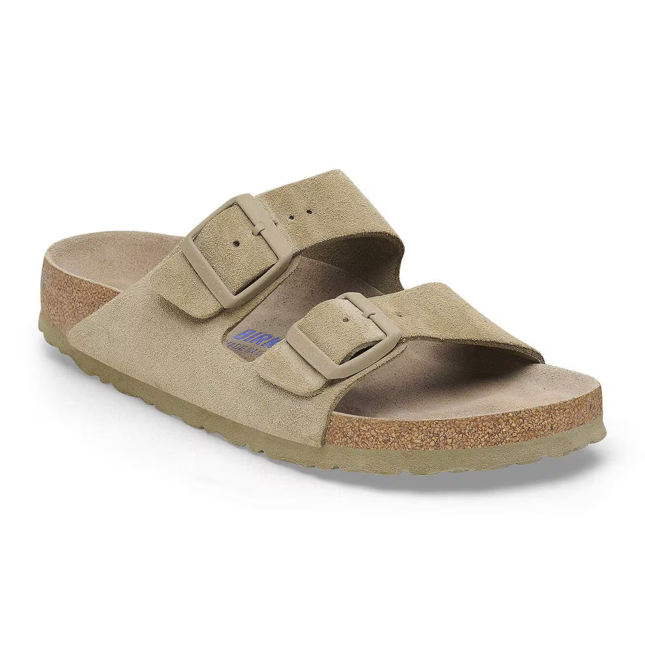 BIRKENSTOCK - Sandale ARIZONA - Suède - Lit de pied souple - Khaki