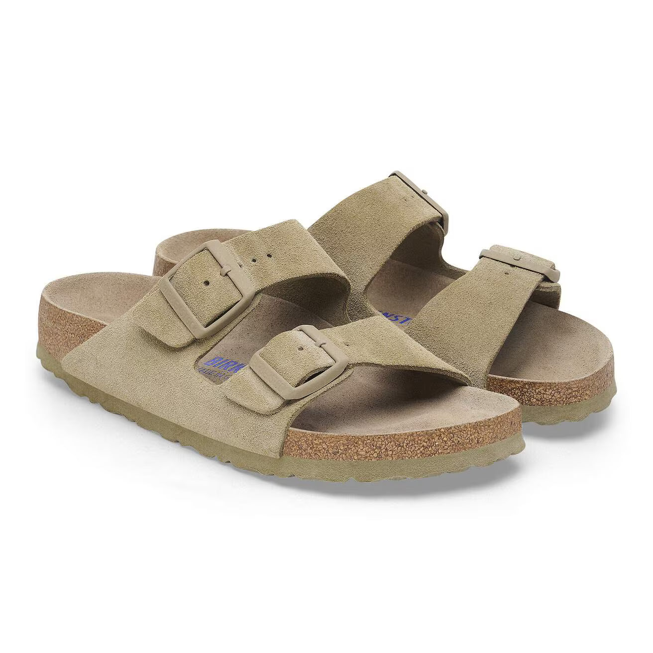 BIRKENSTOCK - Sandale ARIZONA - Suède - Lit de pied souple - Khaki