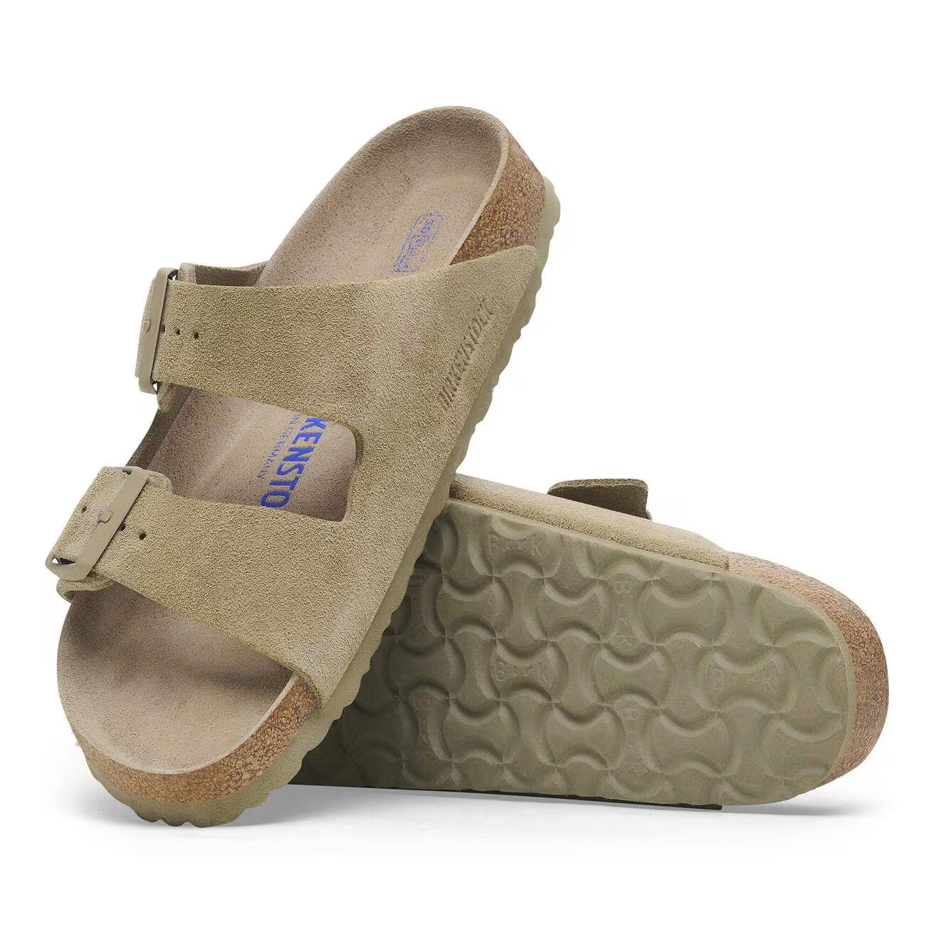 BIRKENSTOCK - Sandale ARIZONA - Suède - Lit de pied souple - Khaki