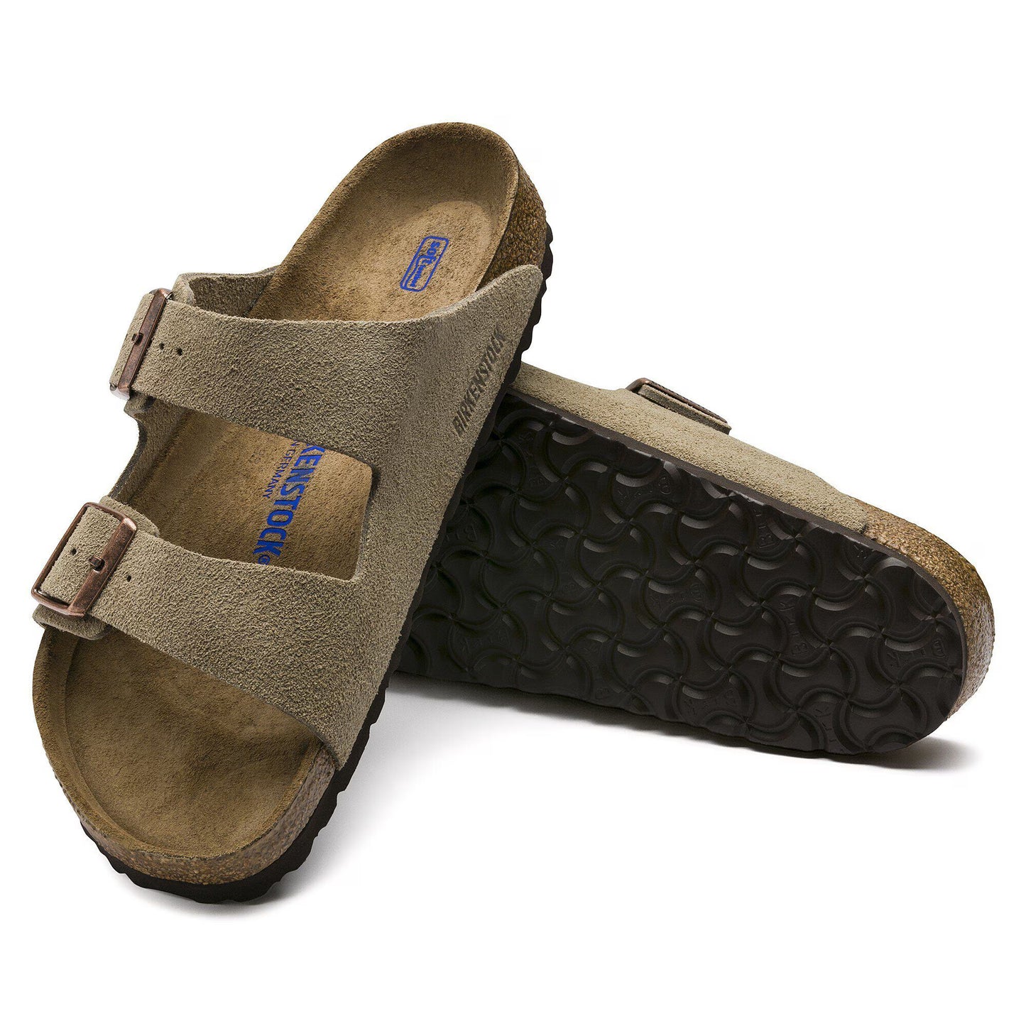 BIRKENSTOCK - Sandale ARIZONA Suédé - Lit de pied souple - Taupe