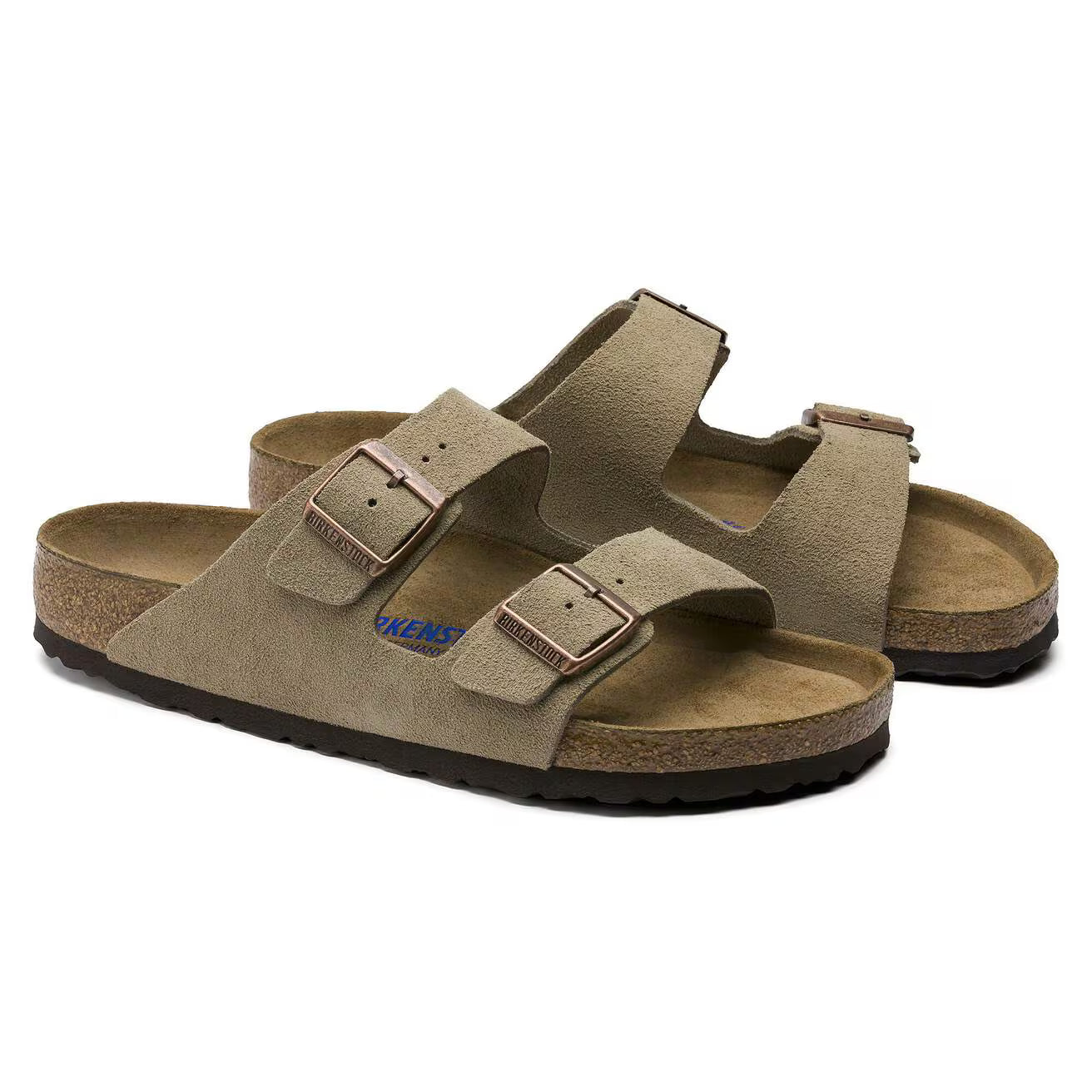 BIRKENSTOCK - Sandale ARIZONA Suédé - Lit de pied souple - Taupe