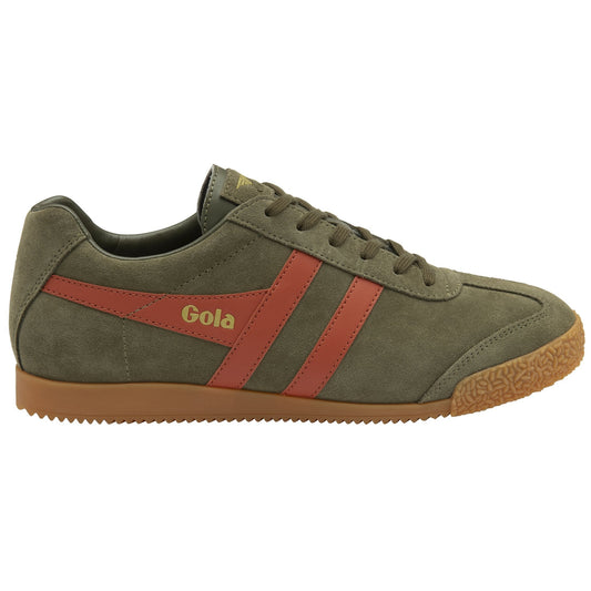 GOLA - Basket HARRIER - Daim - Kaki/Orange spice