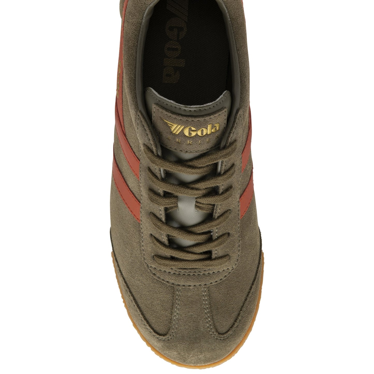 GOLA - Basket HARRIER - Daim - Kaki/Orange spice