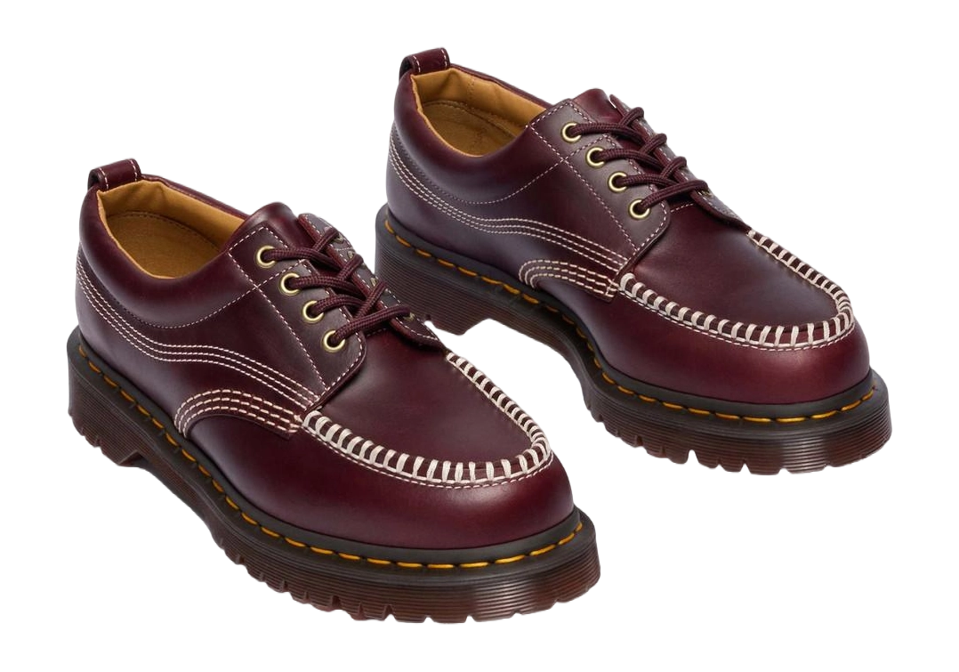 DR. MARTENS - Chaussures à lacets LOWELL - Cherry red