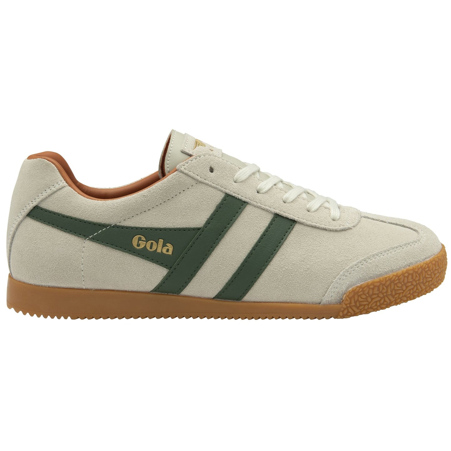 GOLA - Basket HARRIER - Daim - Off white/Evergreen/Moody orange