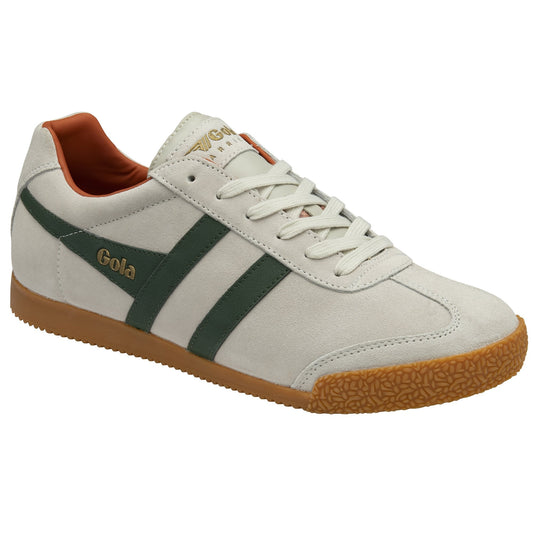 GOLA - Basket HARRIER - Daim - Off white/Evergreen/Moody orange