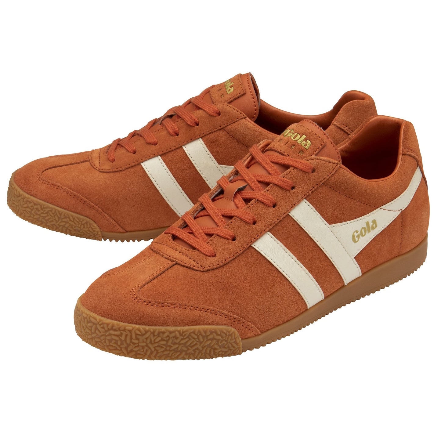 GOLA - Basket HARRIER - Daim - Moody orange/Off white